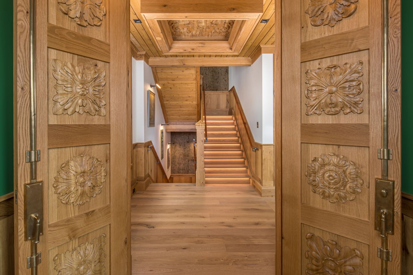 Entryway into main house — Montana private residence